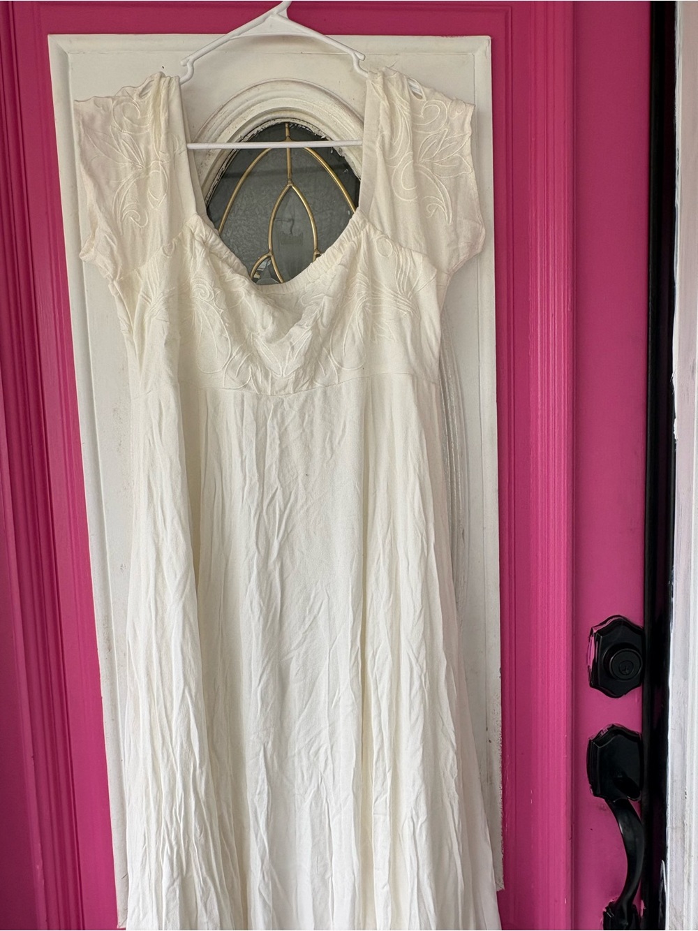 torrid Ivory Button-Front Maxi Dress - Picture 8 of 12